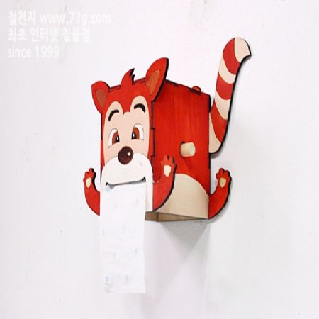 벽걸이 동물시리즈 너구리 휴지 걸이 만들기
