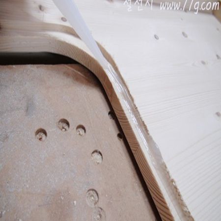 z 철물을 이용한 싱크볼 고정방법