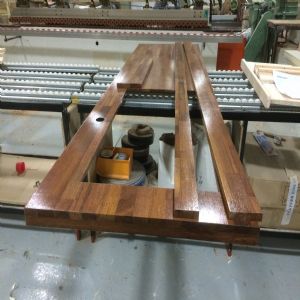 멀바우원목상판 ( 하부장3934 mm * 700 mm * 600 mm)(베이직 뉴송+자작4mm)(내부장 백색)