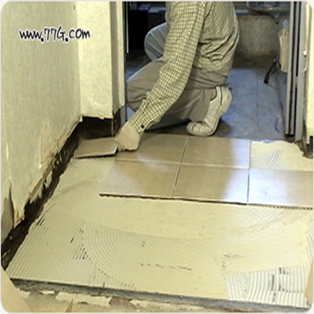 현관 타일 시공방법(2) 타일시공, 줄눈, 타일 청소마무리(동영상)