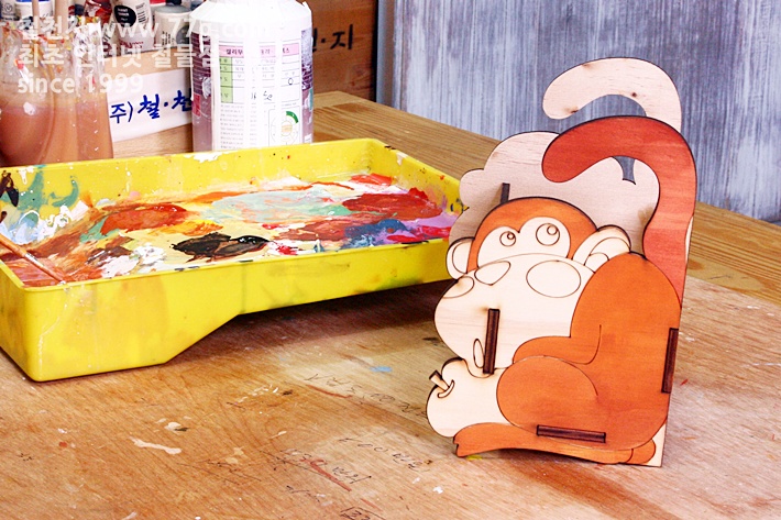 벽에부착하는 동물 시리즈 원숭이 박스 만들기