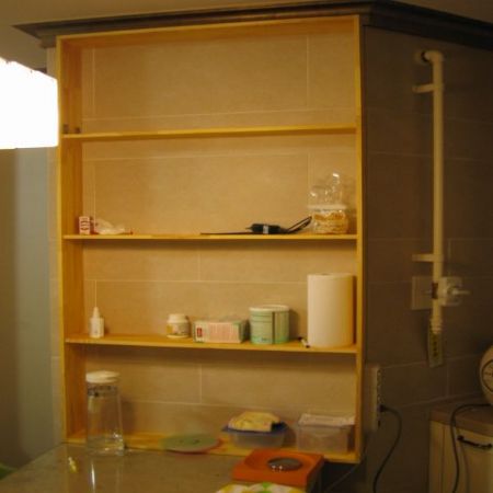 식탁옆 수납공간 만들기.