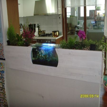 집성목으로 만든 미니정원