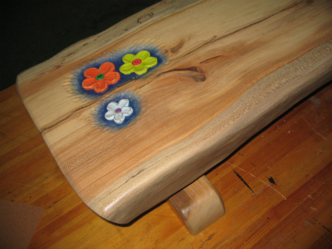 목공기계와 펜붓을 이용한 티테이블 제작...