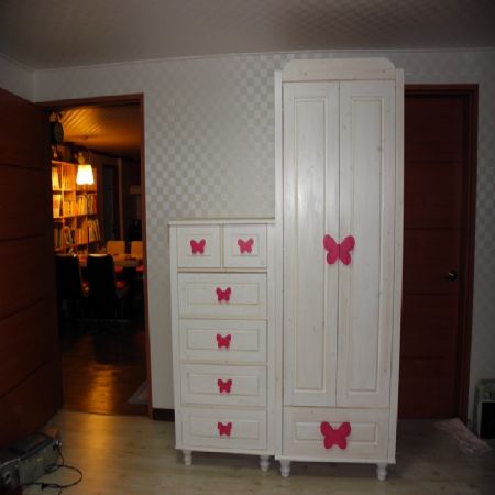 스프로스로 만든 5단 서랍장