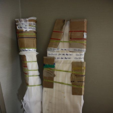 미송합판을 이용한 아트월 패널작업