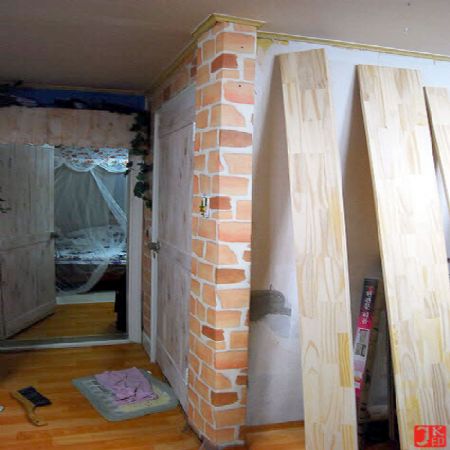 [완전 어설픈 기둥 보완과 벽 패널시공]