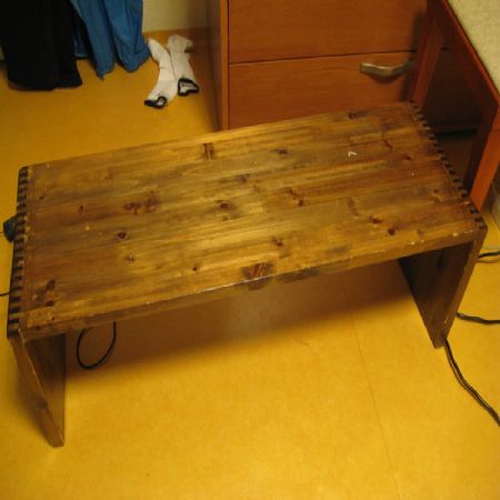 철천지표 원목 건강 짜임 테이블