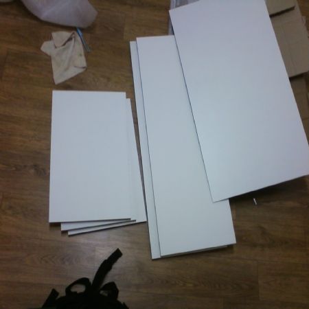 공간박스, 원목양념장, 원목 사각의자 조립했습니다.