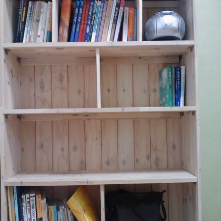 책장에 속옷을 수납할수 있는 서랍을 넣어보자!!