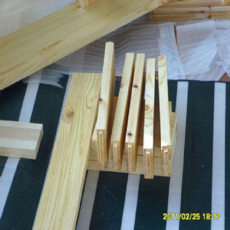 집성목으로 침대 만들기