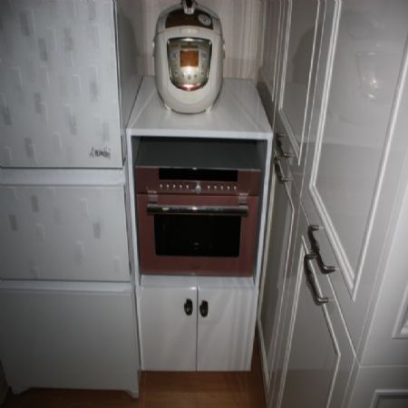 유광 아크릴 코팅 합판으로(18mm) 만든 렌지대