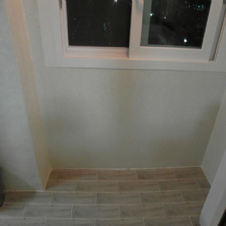 싱크대 상부장으로 완성한 베란다 수납장