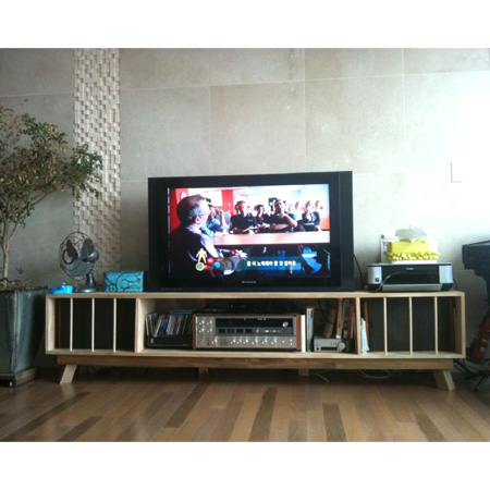 에쉬로 만든 TV,오디오 겸용 장식장 