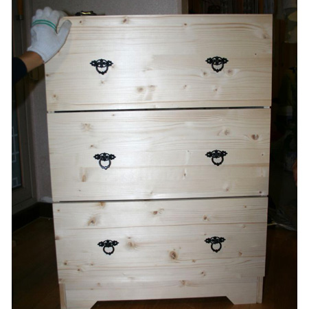 튼튼해서 더 맘에 든 철천지 3단 원목서랍장