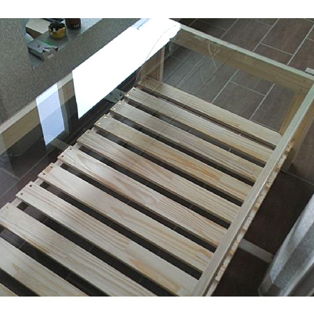 목공 첫 작품 - 강화유리 상판 테이블