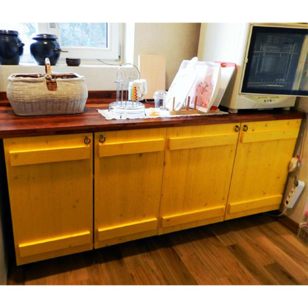 프로방스풍의 보조주방 싱크대 만들기