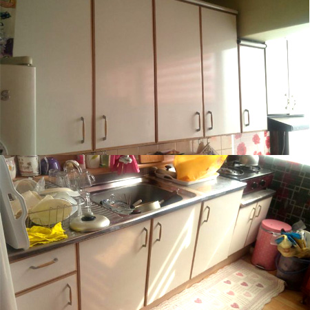 상판교체로 새것같은 싱크대 만들기