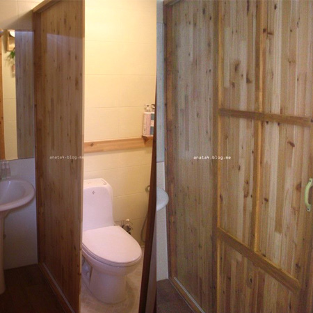 화장실 미닫이문 만들기