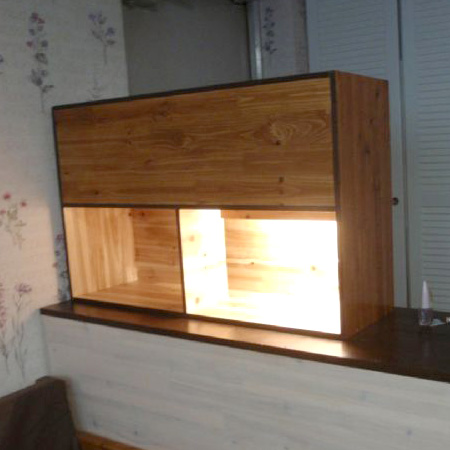 삼나무 12t 로 만든 현관 수납장 