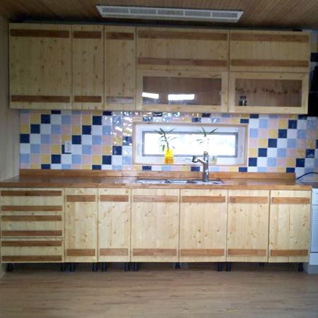 집성목(스프러스) 싱크대 조립