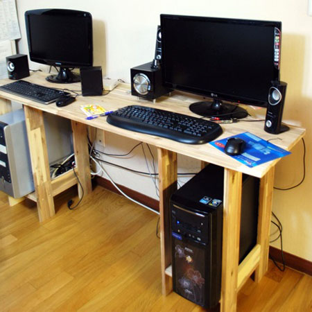 초 간단 컴퓨터 책상