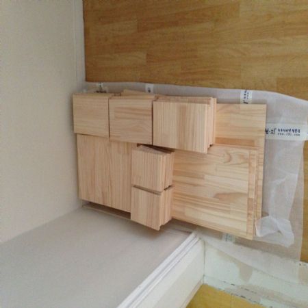 집성목으로 만든   눈물나는  TV장 정복기~