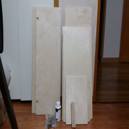 자작합판 수납장