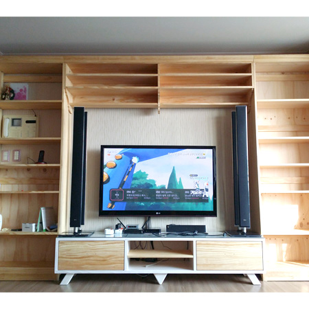 웨스턴 거실수납장과 심플av장