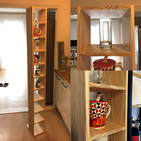 쉽게 만드는 컵 장식장으로 간단하게 인테리어 더하기