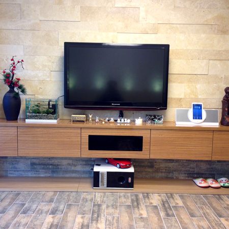 코팅MDF로 거실 바닥 업그레이드