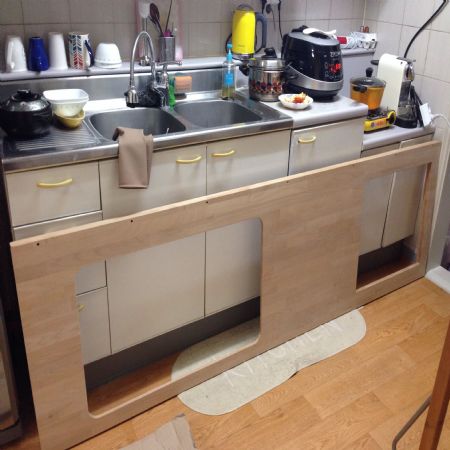 싱크대 상푼 바꾸기