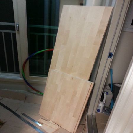 자작집성목 식탁의자와 침대헤드