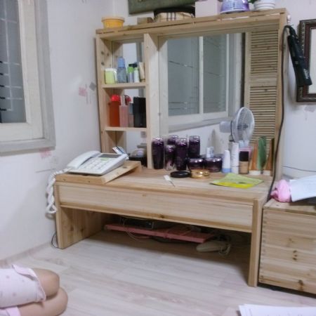   원목 건강 짜임 ㄷ 테이블 24mm  