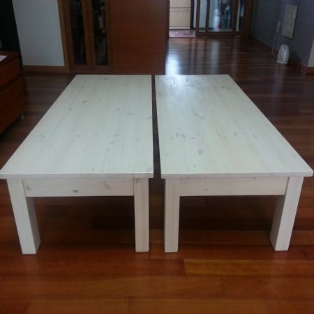 집성목 첫작품 T-테이블