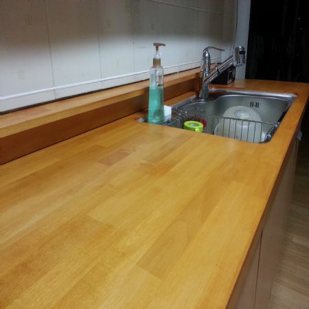 셀프로 리폼한 주방 싱크대