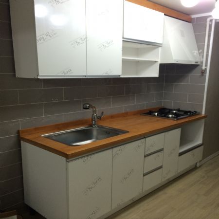 신혼집 원목상판 싱크대 만들기입니다~