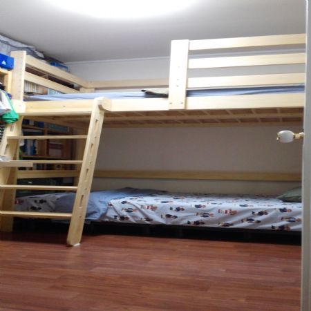 가로난간으로 변형한 스마트 벙커침대