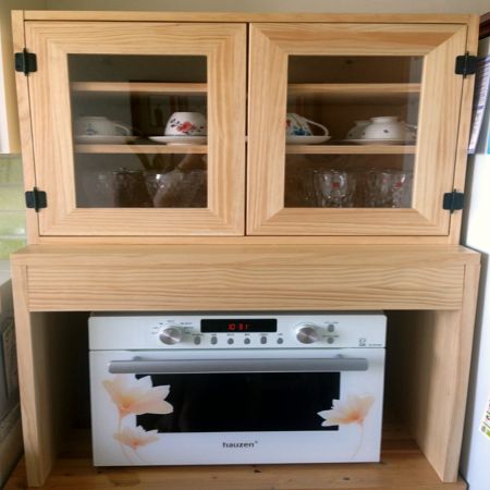 첫작품~뉴질랜드 소나무로 만든 미니 그릇장