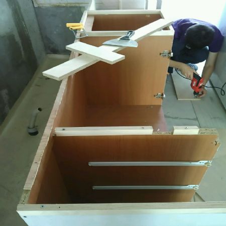 간단해보이지만...정말 힘들었던 ... 싱크대 상판 도전기