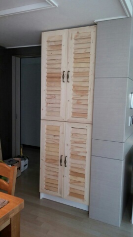 이사후 새 집에 맞는 수납장 두개 만들기