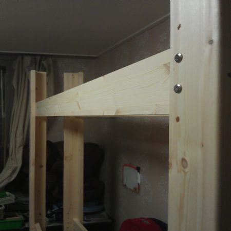 이층 침대 만들기 1 단계 - 기둥 세우기 