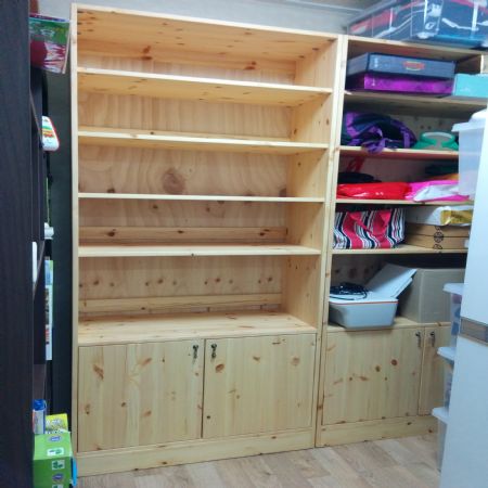 홍송 집성목으로 수납장(책장) 2개 만들기