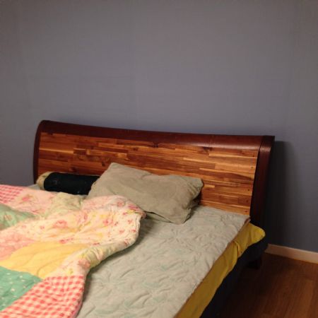 아카시아 원목으로 침대 리폼