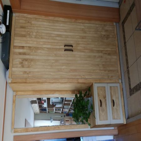 미송합판으로 리폼한 신발장