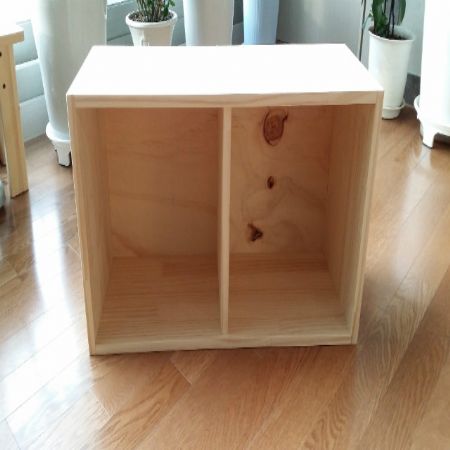 집성목으로 만든 선반