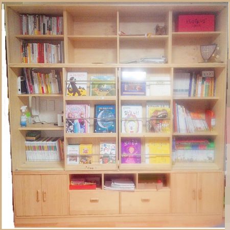 미송 슬라이딩 tv 거실장