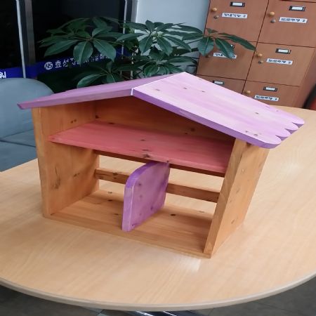 지붕이 있는 다용도 책꽂이