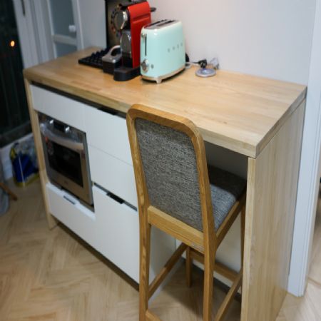 아일랜드테이블 원목 상판 제작