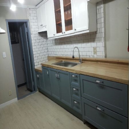 애쉬원목싱크대상판 올리기